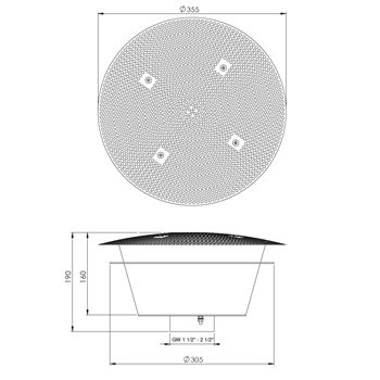 BUSE D'ASPIRATION RONDE INOX