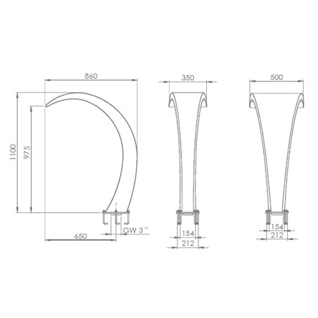 cascade inox pour piscine