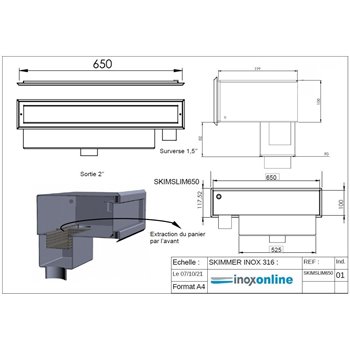 plan skimmer miroir