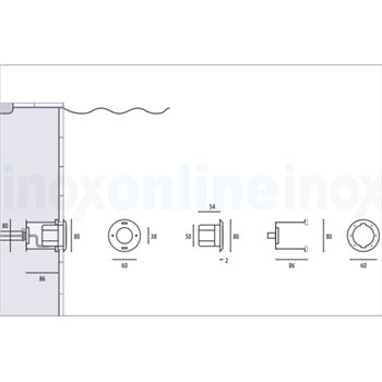 plan boîtier d'encastrement spot led piscine