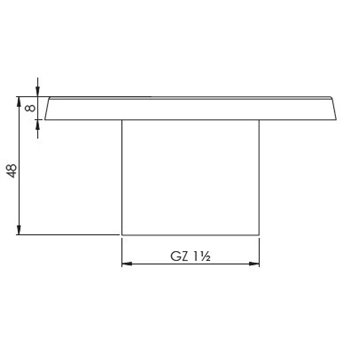 BUSE DE REFOULEMENT INOX PLATE 1½"