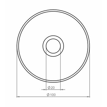 Plan buse de massage inox 1½"
Stainless steel massage inflow nozzle 1½"