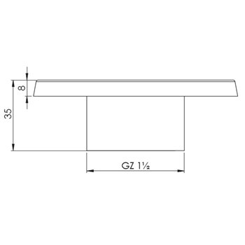 Plan buse de massage inox 1½"
Stainless steel massage inflow nozzle 1½"