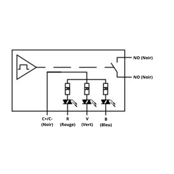 BOUTON PIÉZOÉLECTRIQUE INOX À LED RGB