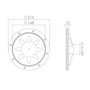 plan refoulement de fond inox