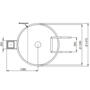 BAIN NORDIQUE/BAIN FROID INOX AVEC BANQUETTE