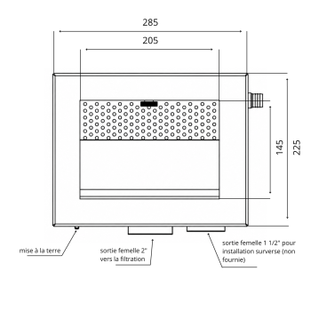 plan skimmer inox