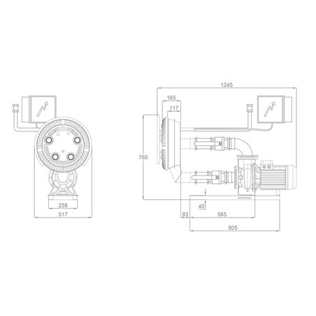 skimmer inox panier avant